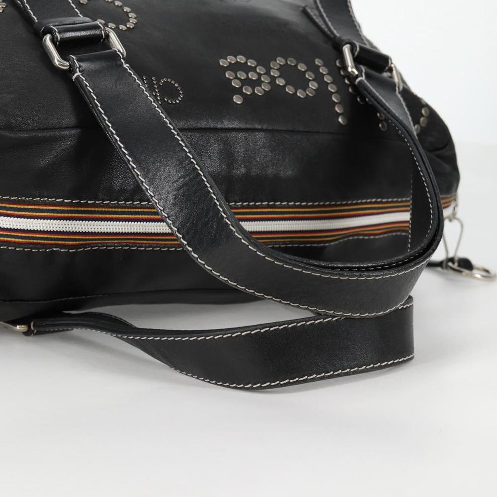 Chloe Hand Bag Leather Black Silver Auth SW1545V - Picture 7 of 16